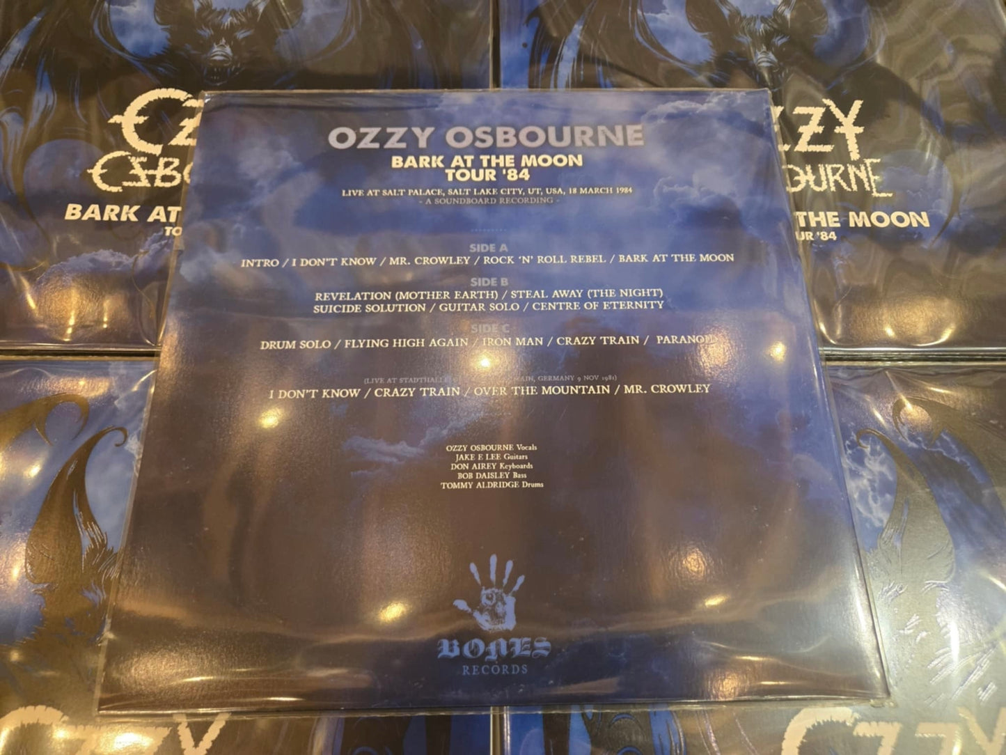 Ozzy Osbourne Bark At The Moon Tour 84’ Triple Stripe Vinyl