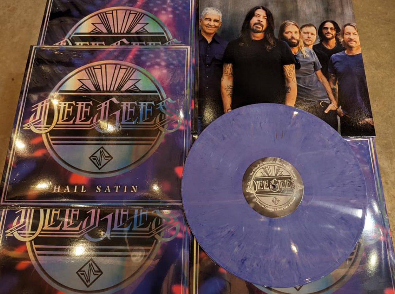 Dee Gees Hail Satin Vinyl