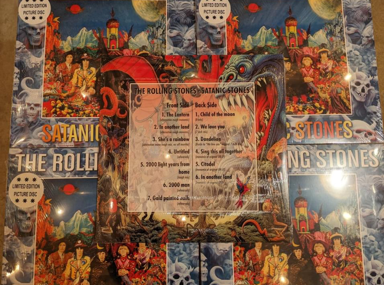 The Rolling Stones Satanic Stones   Pic Disc LP with Pop Up Gatefold