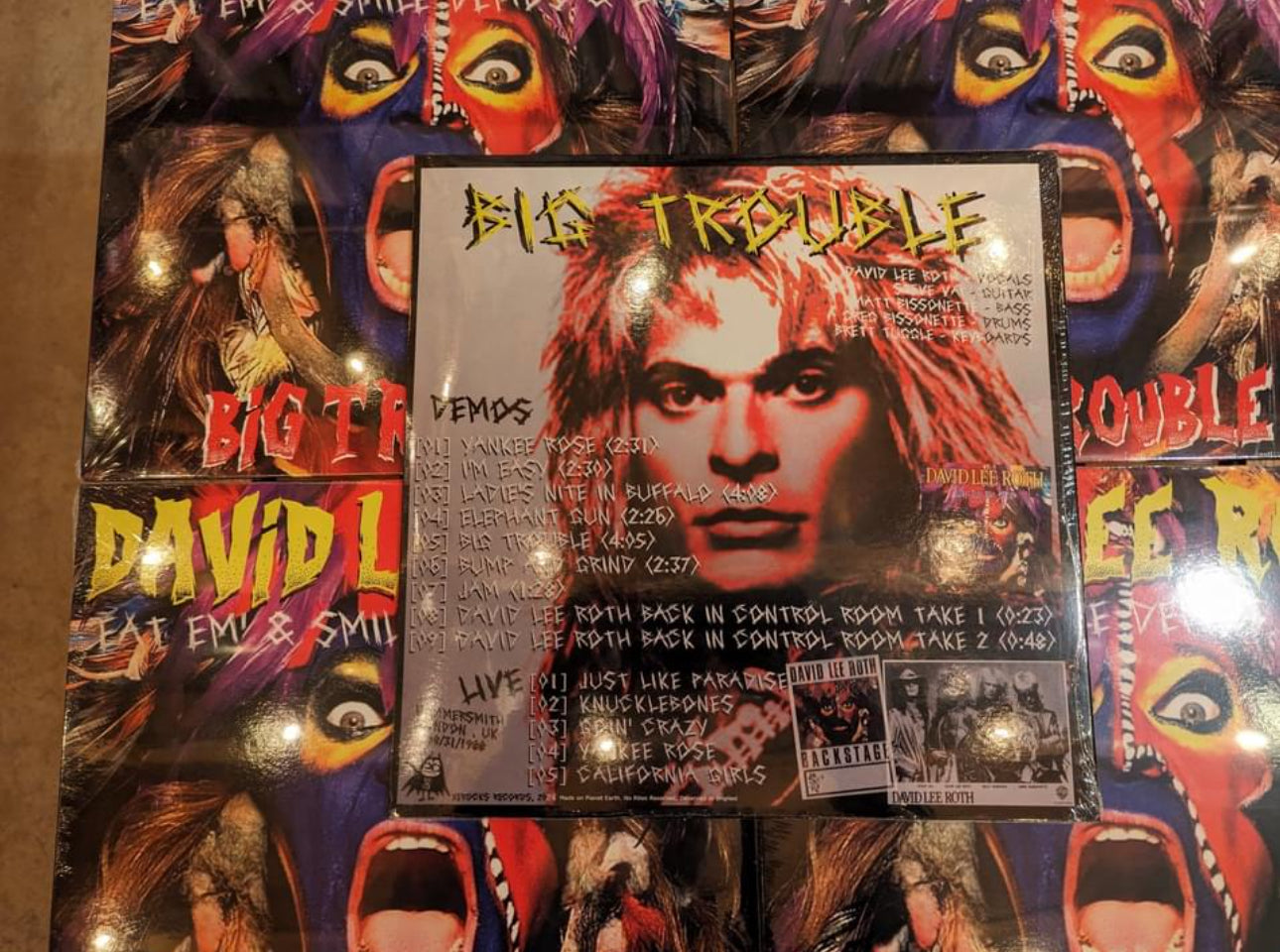 David Lee Roth Eat 'Em And Smile Demos & Live - Big Trouble Vinyl