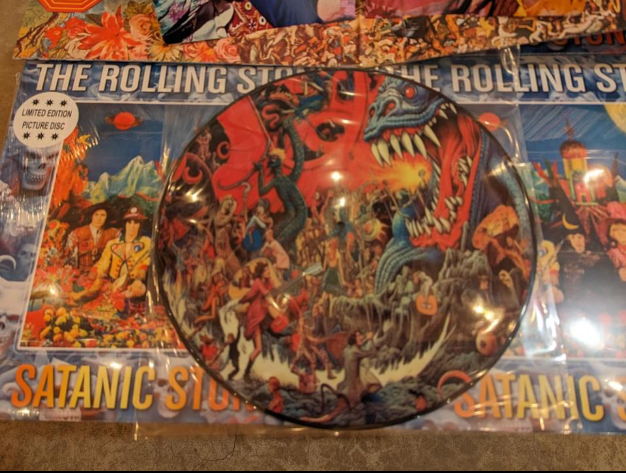 The Rolling Stones Satanic Stones   Pic Disc LP with Pop Up Gatefold