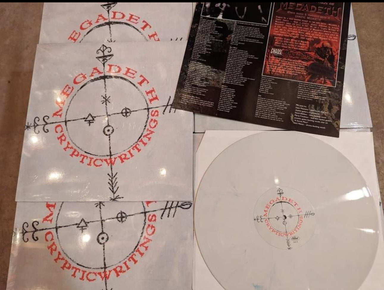 Megadeth Cryptic Writings Vinyl – Vinyl 45