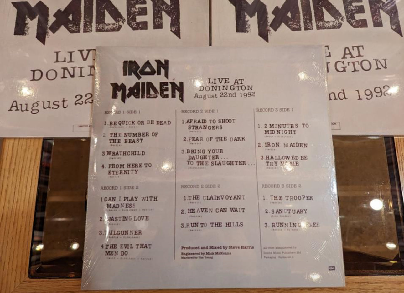 Iron Maiden – Live At Donington - August 22nd 1992 Vinyl