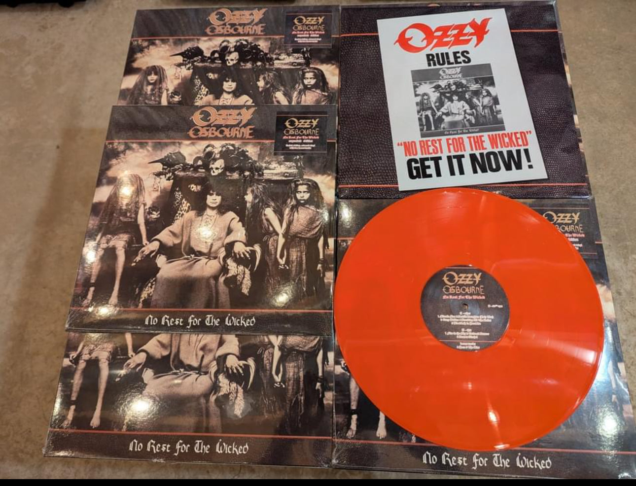 Ozzy Osbourne No Rest For The Wicked Vinyl