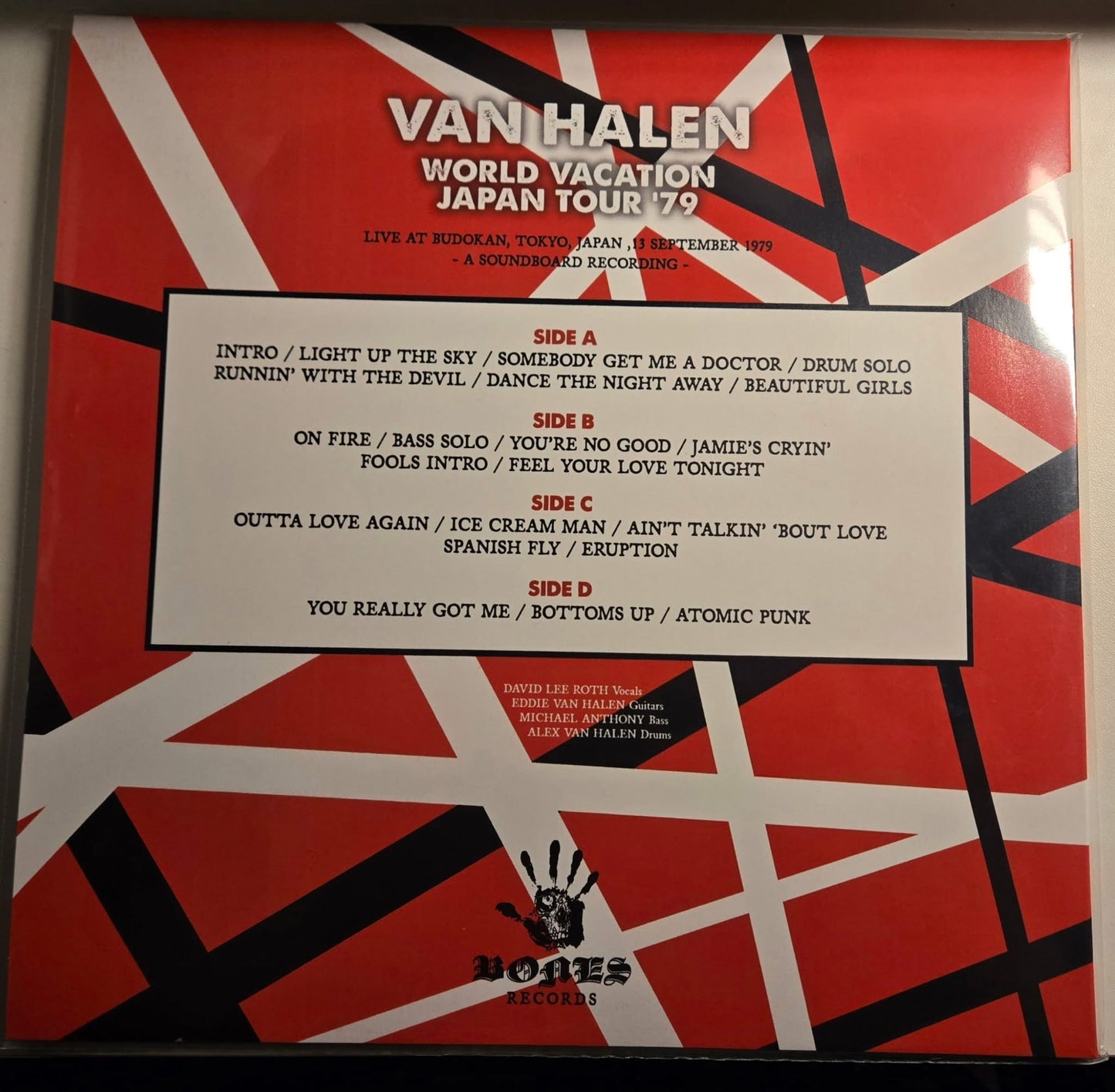 Van Halen World Vacation Japan Tour ‘79 Vinyl (2XLP)